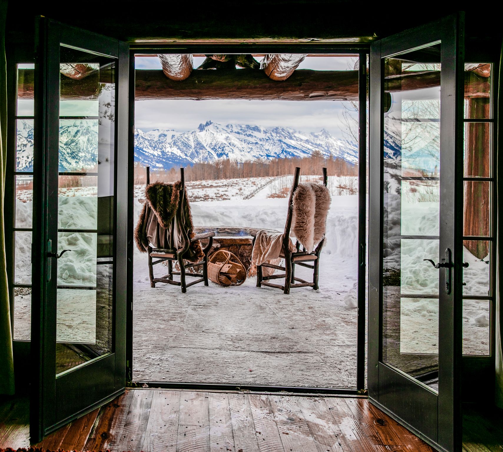 Front door of our Jackson Hole Vacation Rental