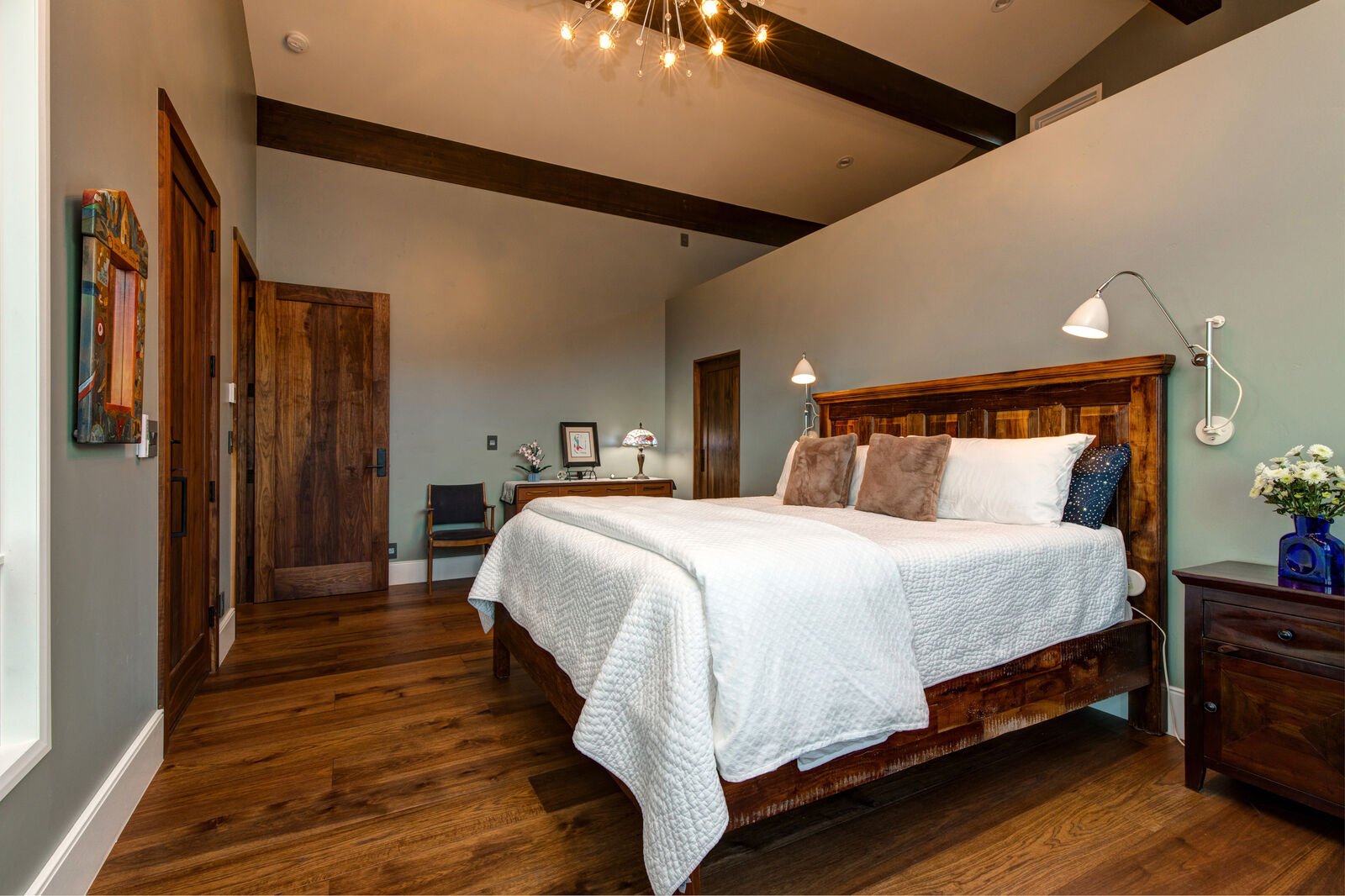 The bedroom inside one of our Grand Teton rentals